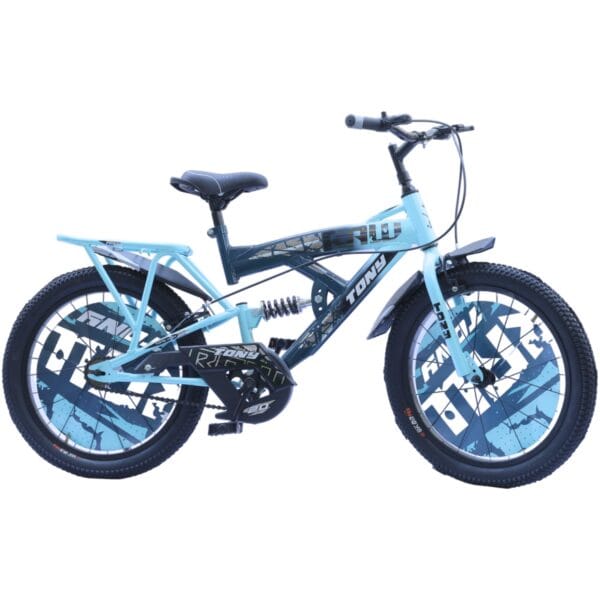 TONY RAW 20T BMX Bike Kids 7-10 Light Blue Center Suspension