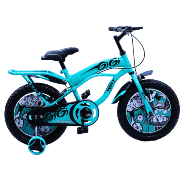 TONY RAW Gigi 14T BMX Bike Kids 2-5 Sea Green Training Wheels Toddler