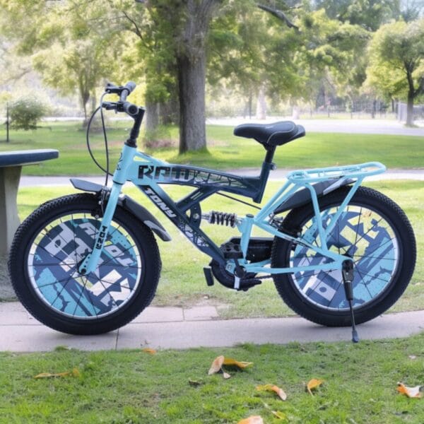 TONY RAW 20T BMX Bike Kids 7-10 Light Blue Center Suspension - Image 5