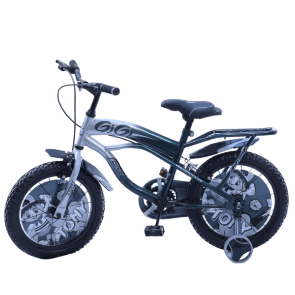 TONY RAW Gigi 14T BMX Bike Kids 2-5 Silver Training Wheels Toddler - Image 4