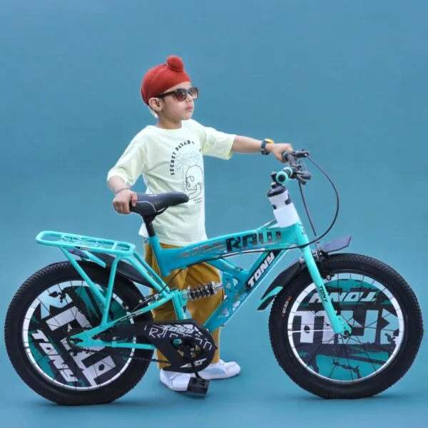 TONY RAW Shocker 20T BMX Bike Kids 7-10 Sea Green Steel Frame - Image 4