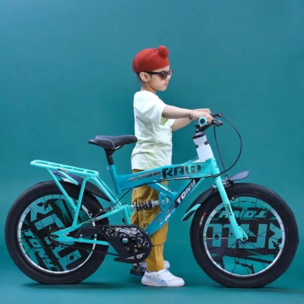 TONY RAW Shocker 20T BMX Bike Kids 7-10 Sea Green Steel Frame - Image 3