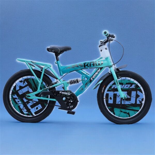 TONY RAW Shocker 20T BMX Bike Kids 7-10 Sea Green Steel Frame - Image 2