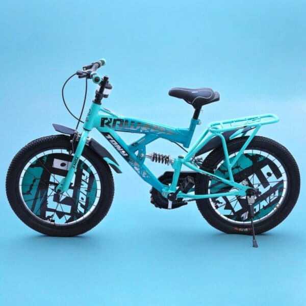 TONY RAW Shocker 20T BMX Bike Kids 7-10 Sea Green Steel Frame - Image 5