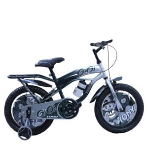 TONY RAW Gigi 16T BMX Bike Kids 5-8 Adjustable Silver Training Wheels Steel