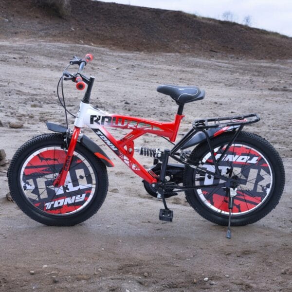 TONY RAW Shocker 20T BMX Bike Kids 7-10 Red-White Steel Frame - Image 5