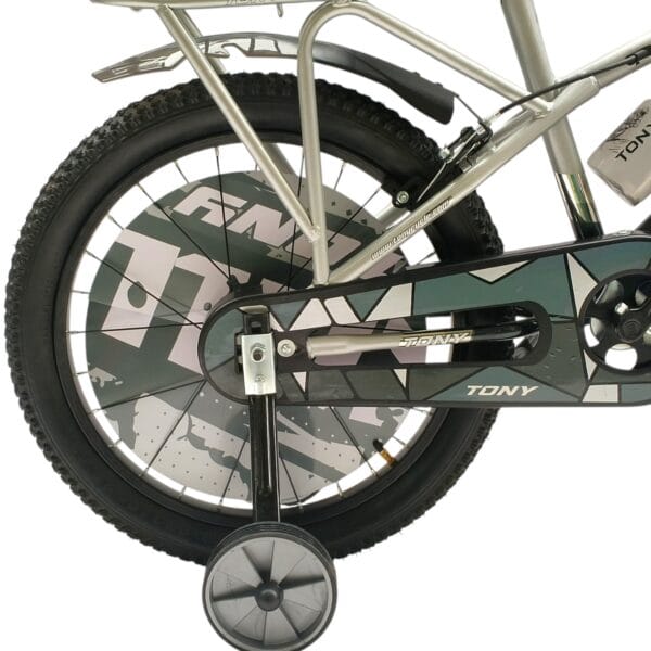 TONY RAW Goat Sports 20T BMX Kids 7-10 Silver-Black Steel Frame - Image 3