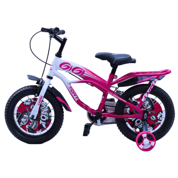 TONY RAW Gigi 14T BMX Bike Kids 2-5 Pink Training Wheels Toddler - Image 4
