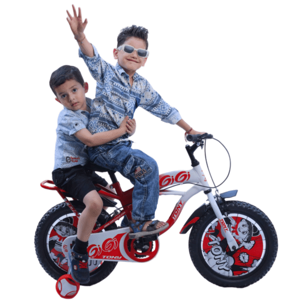 TONY RAW Gigi 14T BMX Bike Kids 2-5 Red Training Wheels Toddler - Image 3