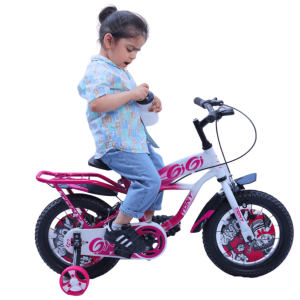 TONY RAW Gigi 14T BMX Bike Kids 2-5 Pink Training Wheels Toddler - Image 2