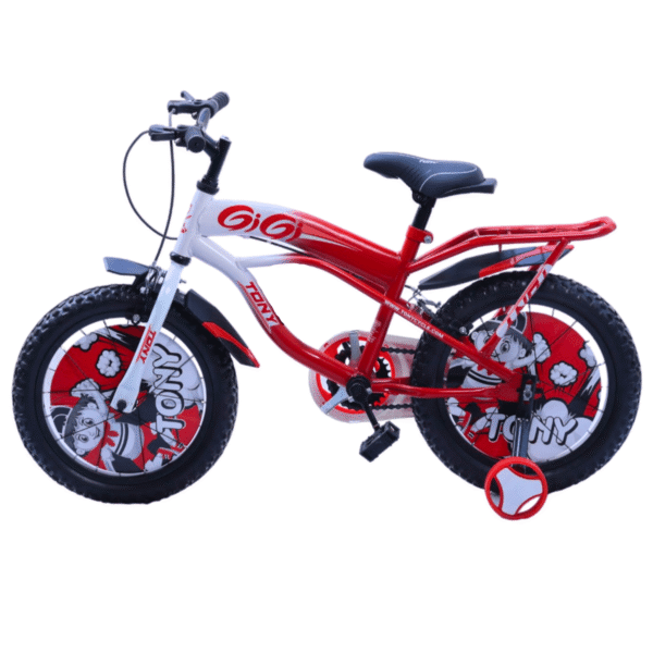 TONY RAW Gigi 14T BMX Bike Kids 2-5 Red Training Wheels Toddler - Image 4
