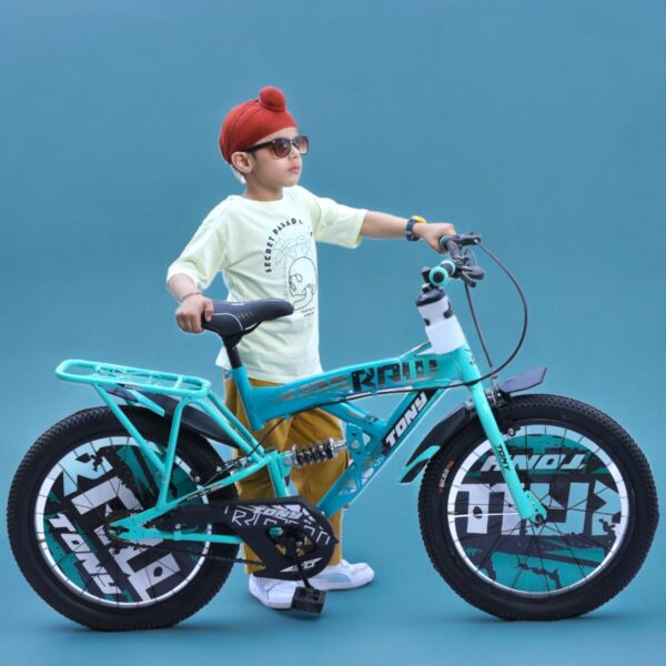 TONY RAW Shocker 20T BMX Bike Kids 7-10 Sea Green Steel Frame - Image 4