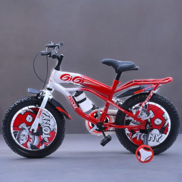 TONY RAW Gigi 16T BMX Bike Kids 5-8 Red-White Training Wheels - Image 5