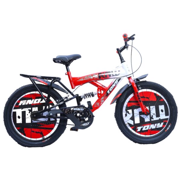 TONY RAW Shocker 20T BMX Bike Kids 7-10 Red-White Steel Frame