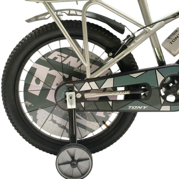 TONY RAW Goat Sports 20T BMX Kids 7-10 Silver-Black Steel Frame - Image 3